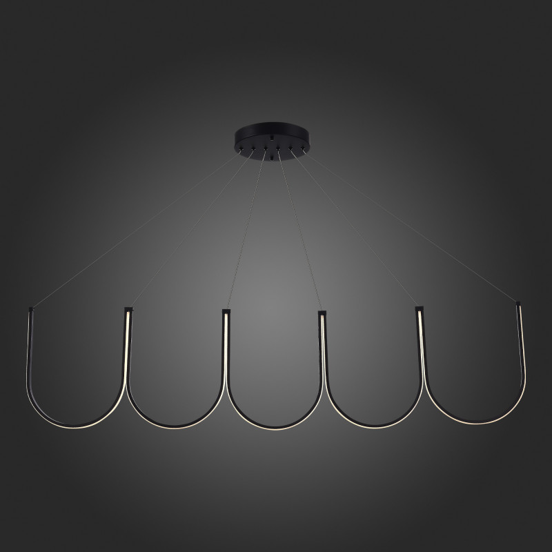 Светильник подвесной 155 см, 68W 3000K ST LUCE HEIT SL6202.413.01 Черный