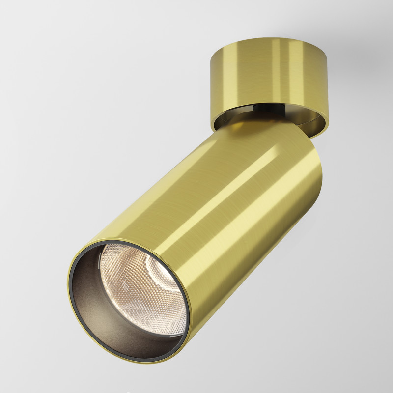 Спот 5,2*5,2*16 см, LED, 12W, 3000К, Maytoni Technical FOCUS LED C055CL-L12W3K-W-BS латунный