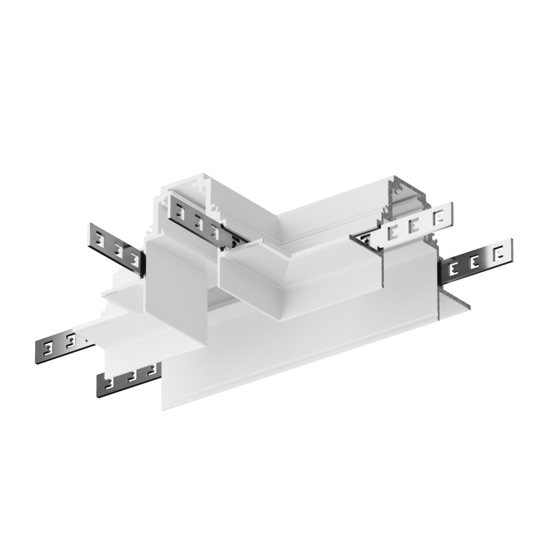 Коннектор Т-образный встраиваемый Maytoni Technical Magnetic track system Gravity TRA010CT-42W белый