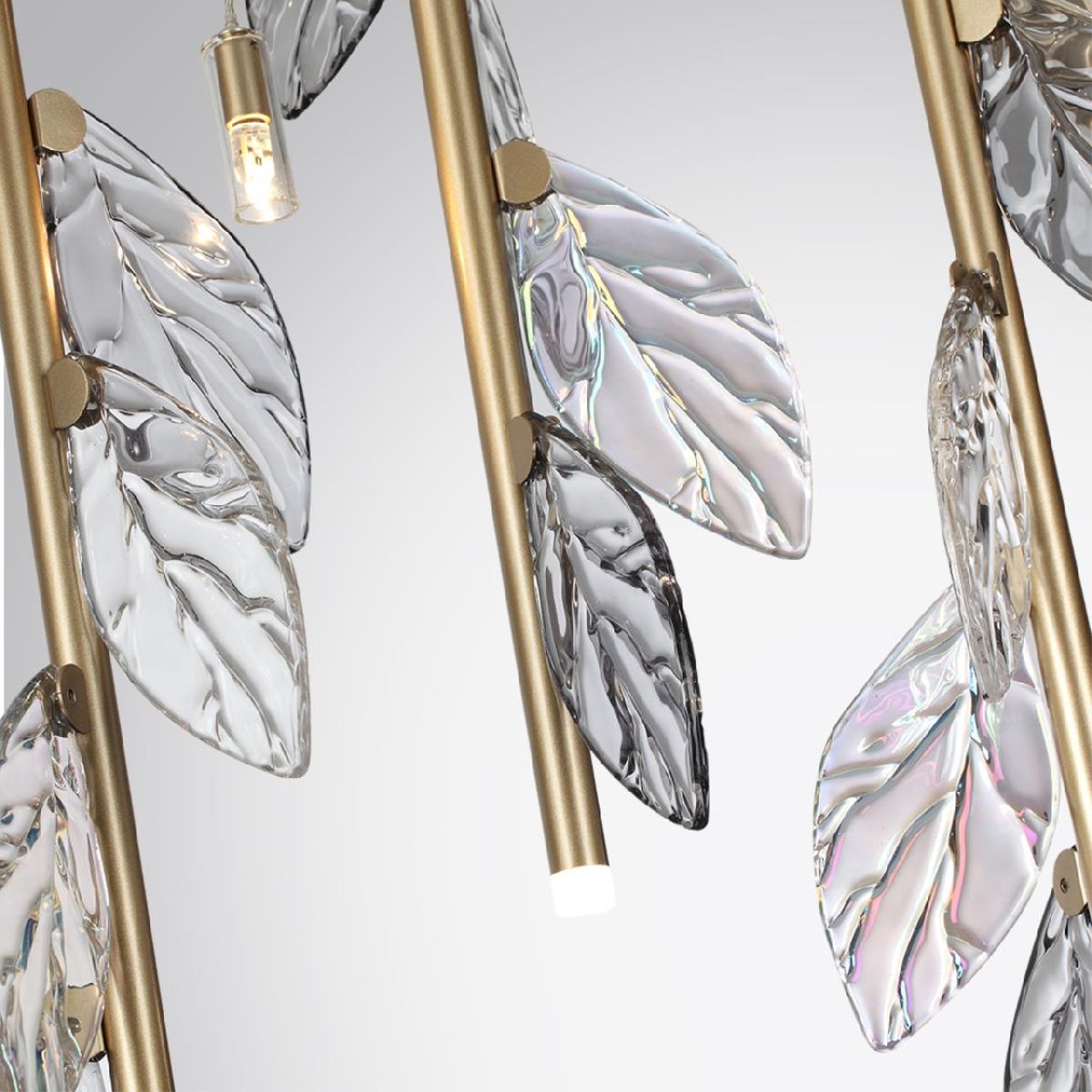 Подвесная люстра 128 см, 17*G4 LED 51W, Odeon Light L-vision Listva 5445/17, золото