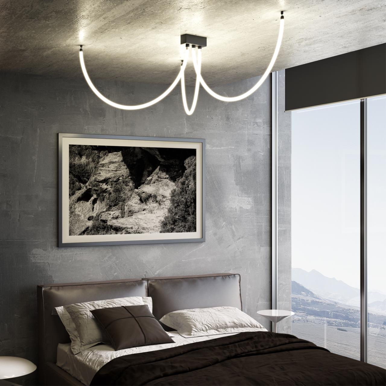Светильник светодиодный «ГИБКИЙ НЕОН» 100*1,6*1,6 см, LED*1*14W, 3000 К, Novotech 359128 Ramo Konst, черный