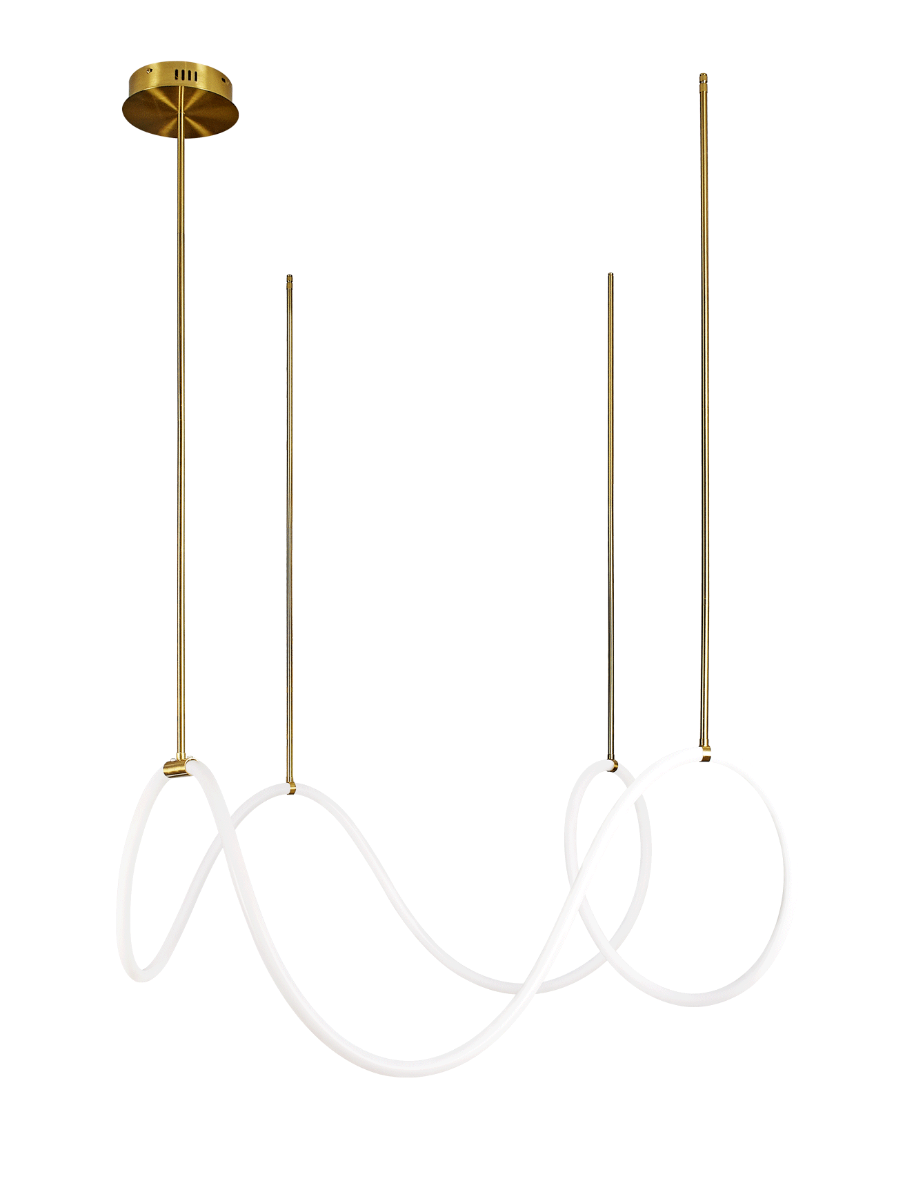 Люстра  1100*500, LED, 42W 4000K NewRgy LED KT876-DW-110 BRASS, Бронза
