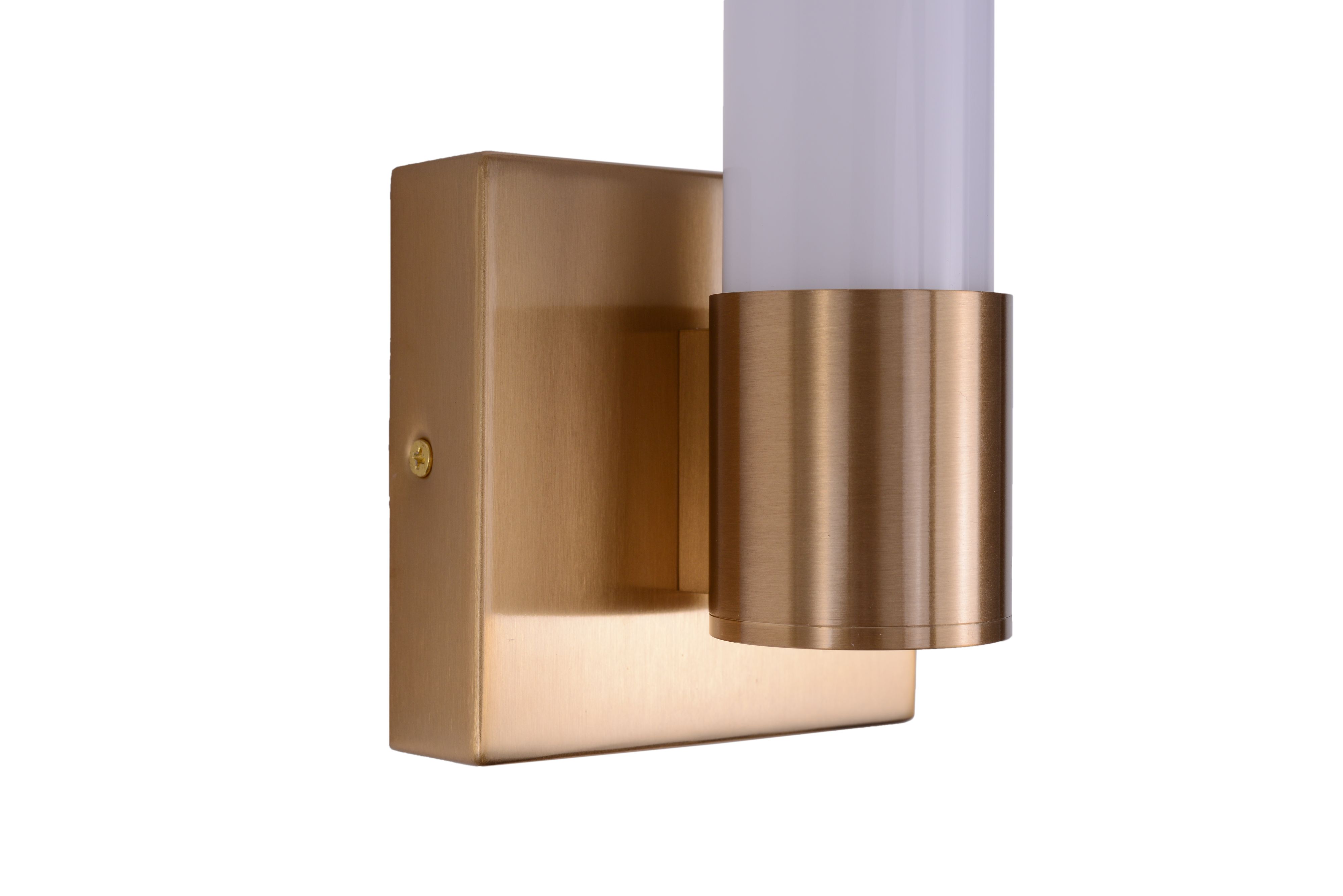 Настенный светильник 9*30*11 см, LED 6W 4000K латунь Zortes Tube ZRS.17004.6