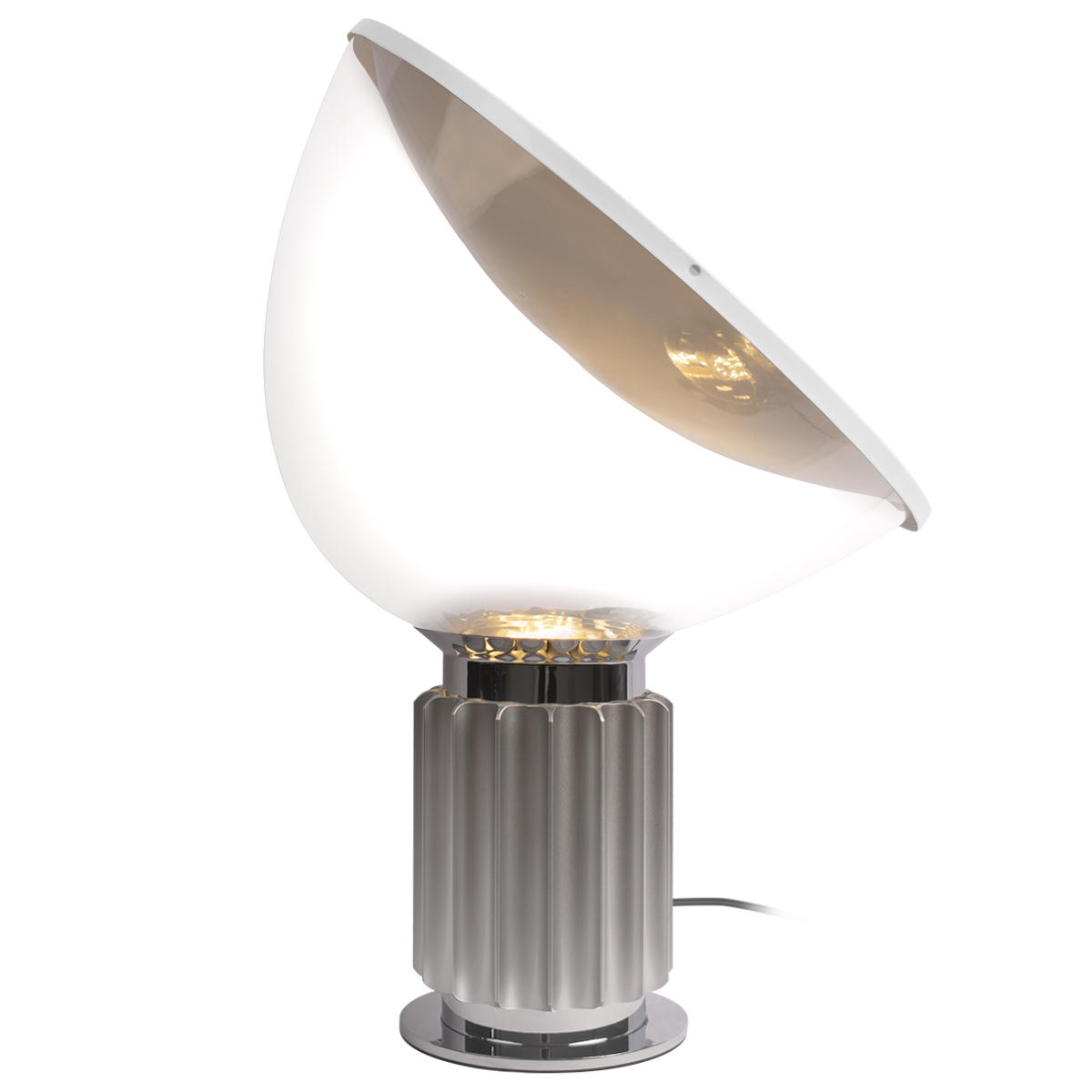 Настольная лампа 37*49 см, 1*E27*40W LOFT IT Taccia 10294/S Silver серебро, хром