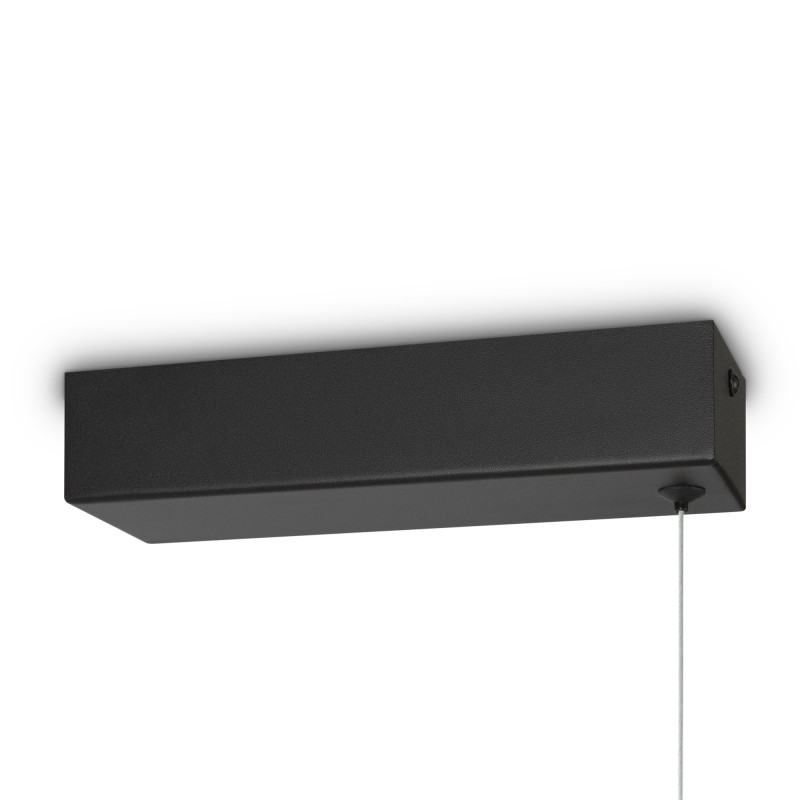 Подвесной светильник 150*1,5*305,5 см, LED, 48W, 3000К-4000К, Maytoni Halo MOD005PL-L48BK черный