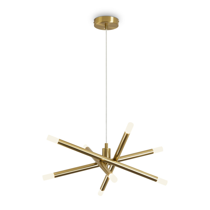 Светильник 58 см, 20W, 3000K, Freya Wands FR6130PL-L24B, латунь
