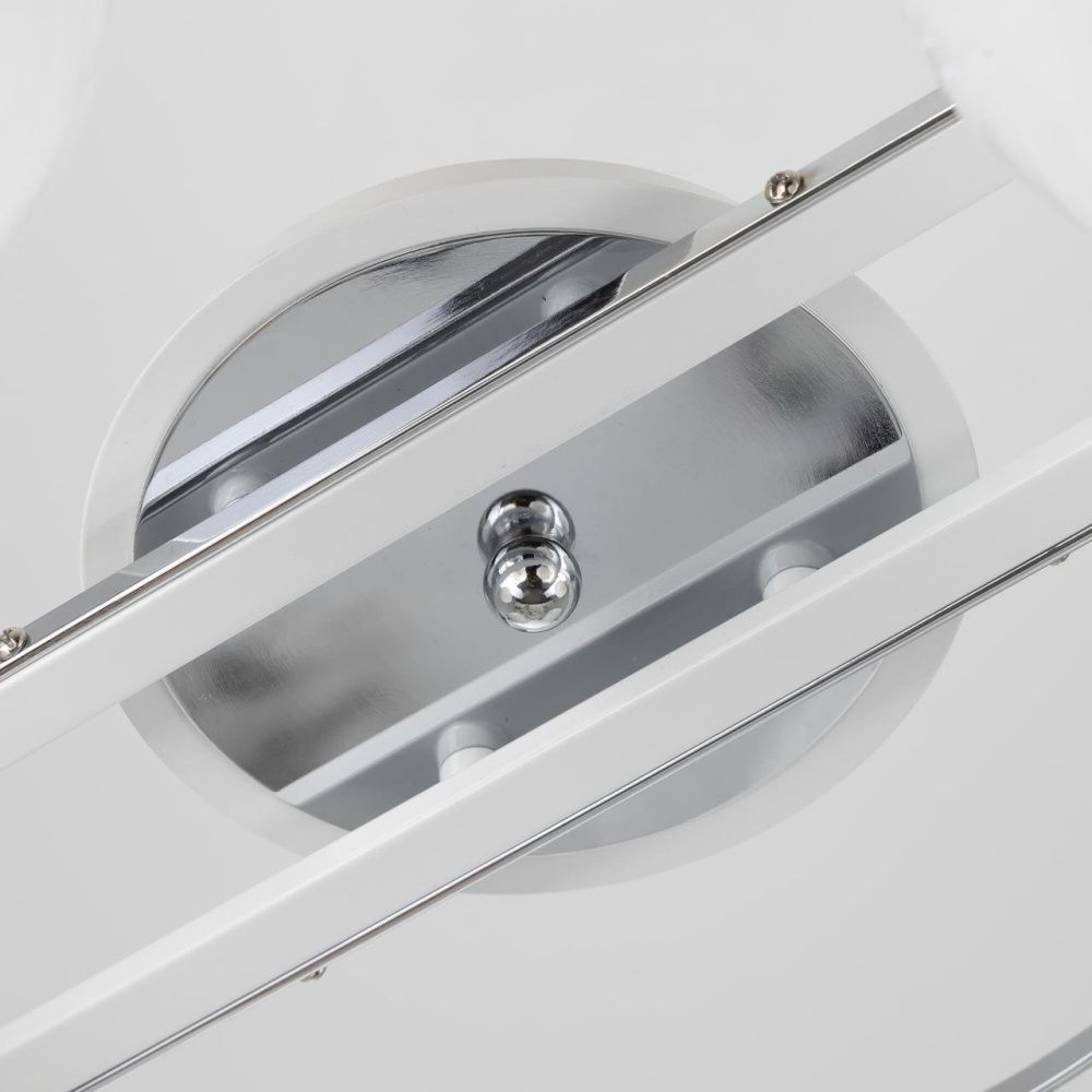 Потолочная люстра Citilux Отто CL121160, диаметр 63 см, белый-хром