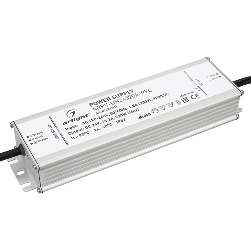 Блок питания для светодиодной ленты Arlight 024272(1) 22,5*6,75*3,8 см.