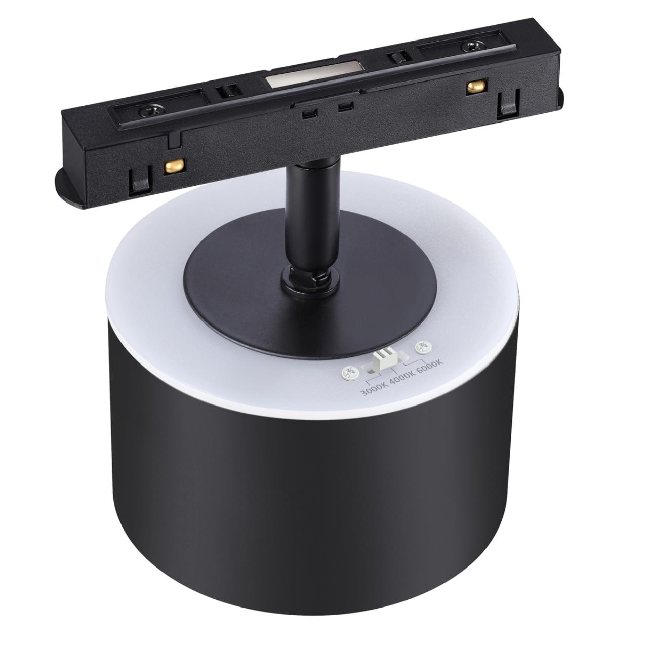 Светильник 10 см, 15W, 3000-6000K, Novotech Shino Flum 358980, черный