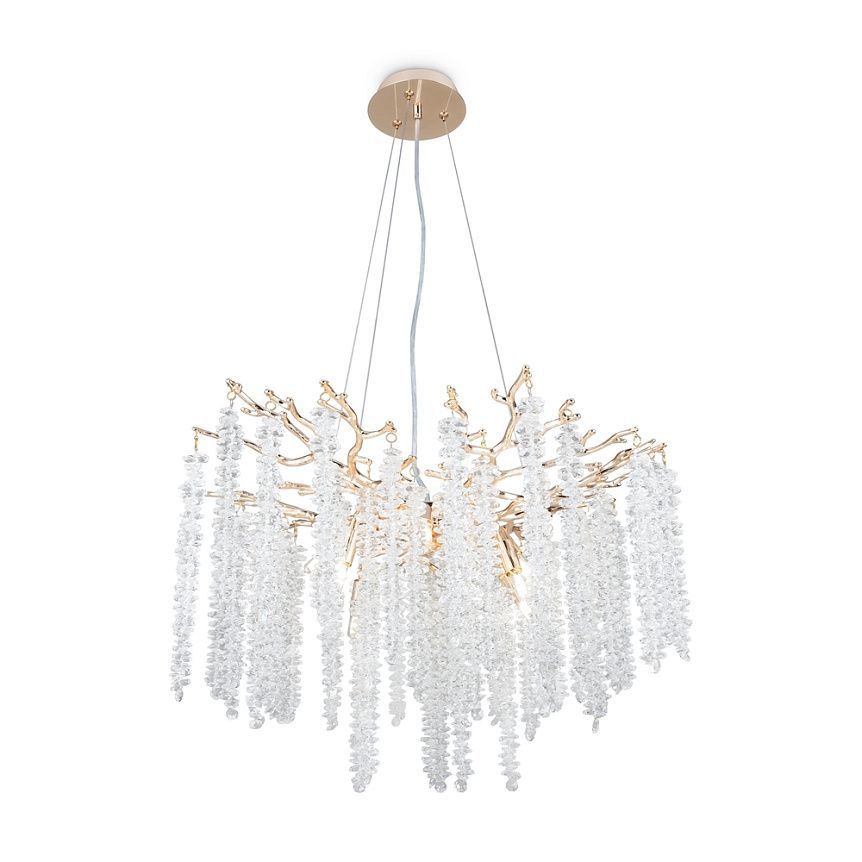 Светильник 60 см, 8*G9, 16 м2 Freya FR1010PL-08G, золото