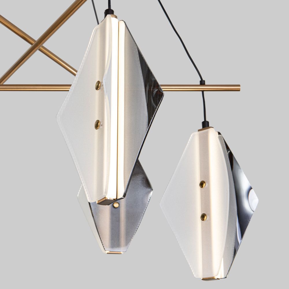 Светильник 70 см, 40W, 4000K, Eurosvet 4690389218699, черный-латунь