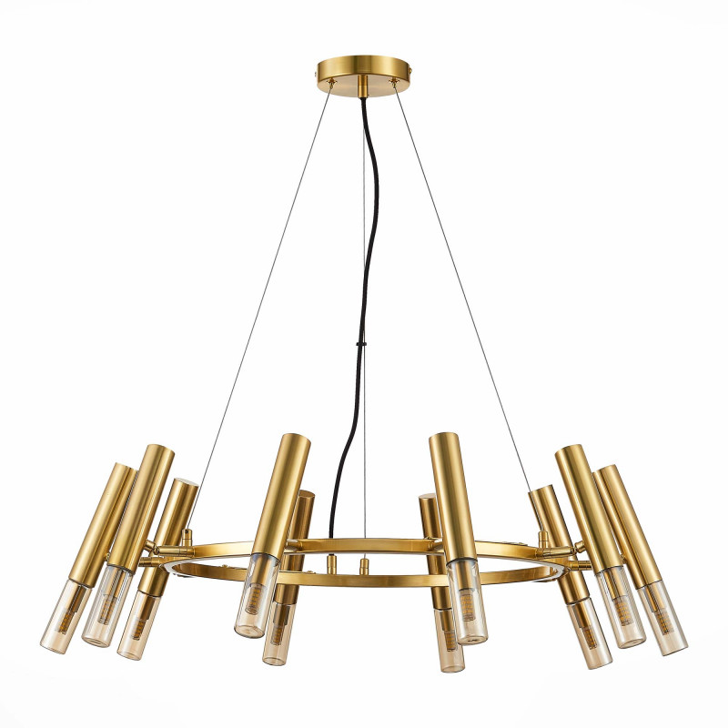 Люстра подвесная 70 см, 50W, 4000K ST LUCE ECLIP SL1236.203.10 Золотистый