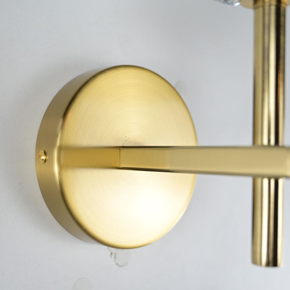 Бра Boule de Cristal Single Sconce Brass 22*11*22 см, 1*G9*40W, ImperiumLoft 44.234, Латунь