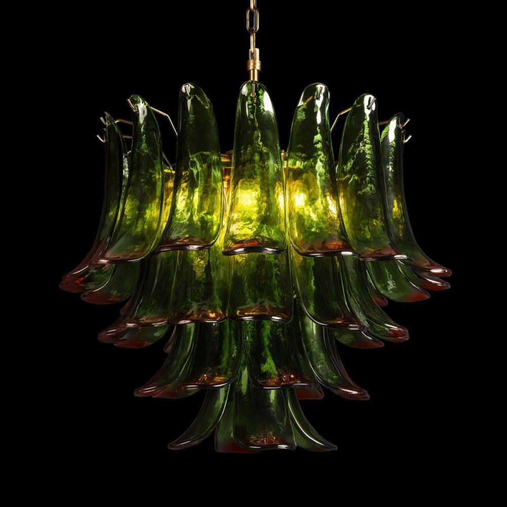 Подвесная люстра 60 см, Loft IT Lilou 10600/600 Green red, бронза