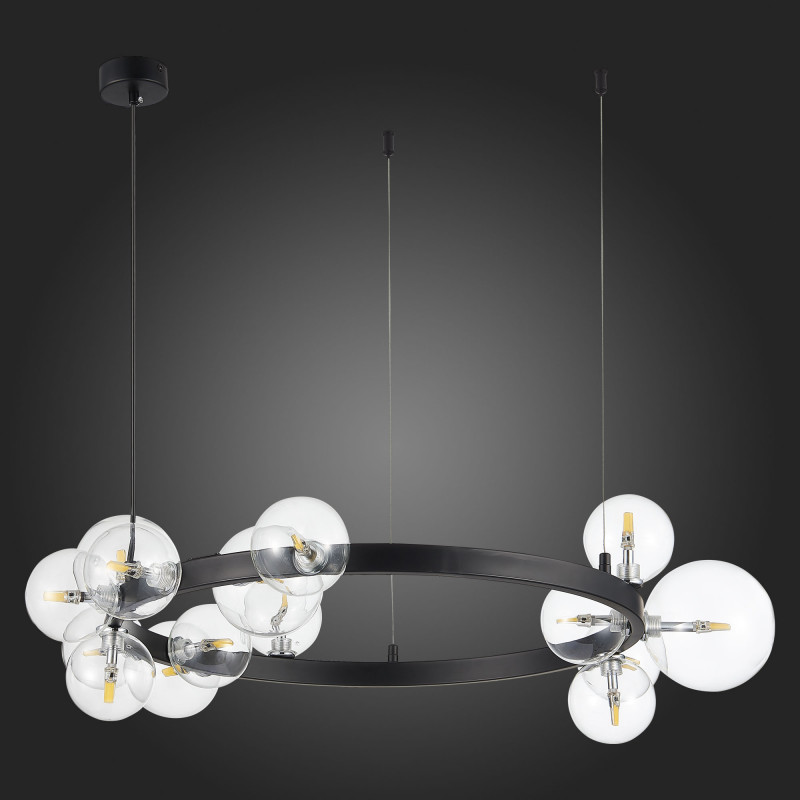 Светильник подвесной 90 см, 75W, 3000K ST LUCE NECTON SL1165.402.15 Черный