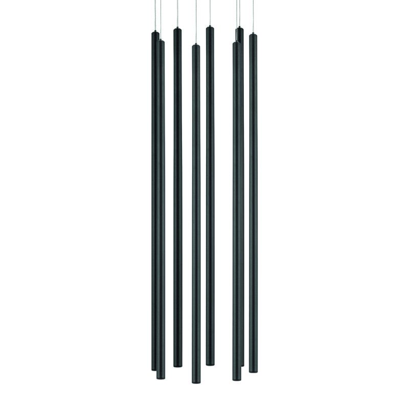 Подвесная люстра *34*81-161 см, *LED*40W, 3000K, Lightstar Tubo L8T747437, черный