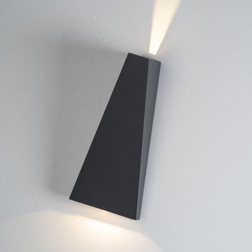 Уличный настенный светодиодный светильник Italline IT01-A807 dark grey, 6W LED, 3000K, темно-серый