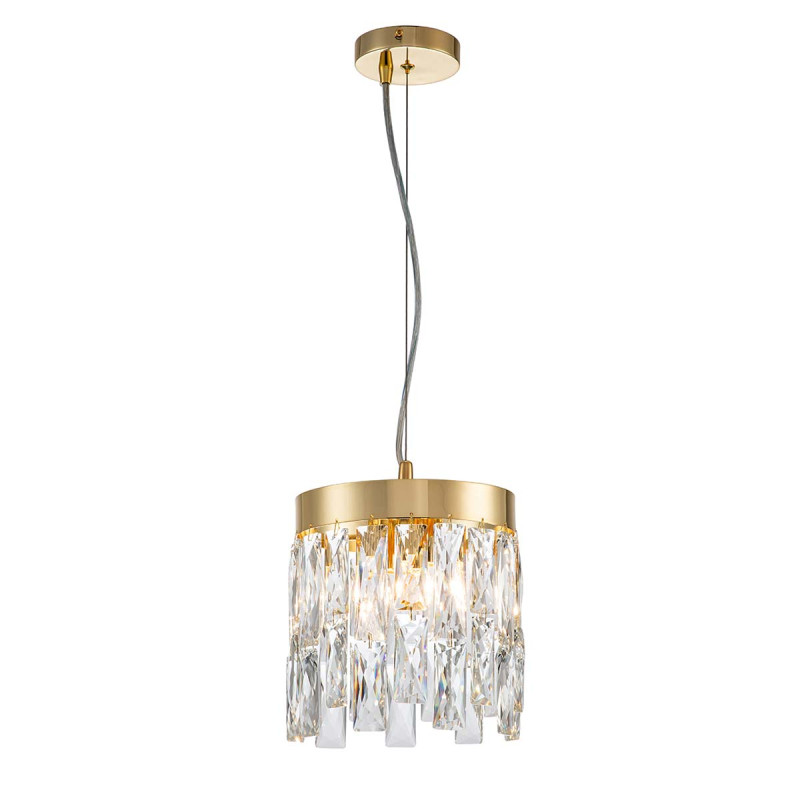 Подвесной светильник 200*200*360/1160 мм, 2*E14 золото Indigo Anna V000384, 12029/2P Gold