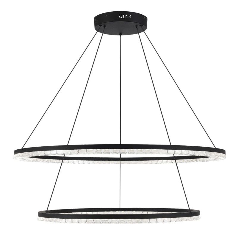 Каскадная люстра *85*-150 см, 2*LED, 96W, 4000K, ST-Luce Euclidics SL1018.403.02, черный