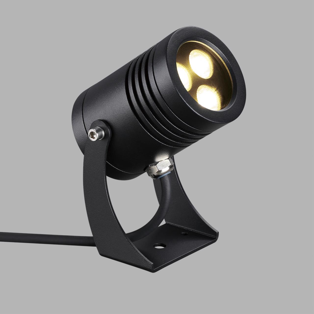 Фасадный поворотный светильник 360° 7 см, 6W, 3000K, ODEON LIGHT STIMA 6648/6WA3, черный