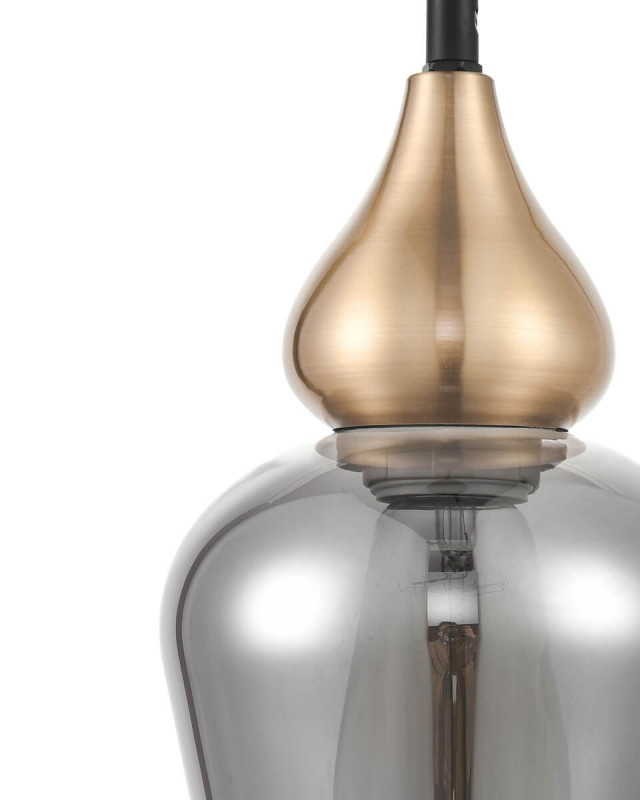 Подвесной светильник  15*146 см, 1*E27 черный, латунь Vele Luce Simone VL5564P21