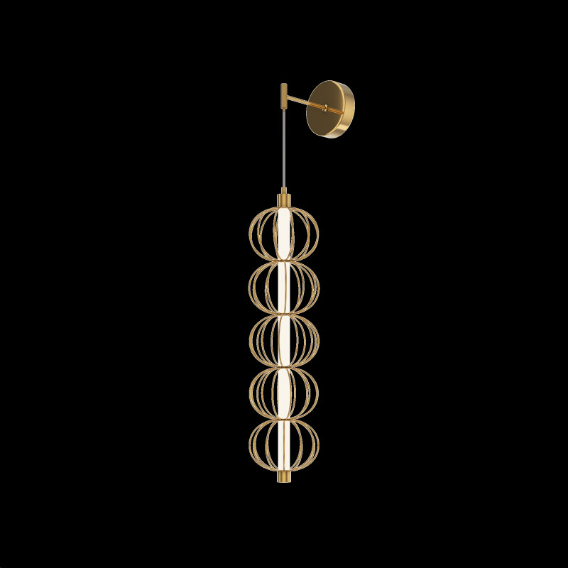 Бра 22,2*13,9*69,8*218,8 см, LED*17W, 3000 К, Golden Cage MOD216WL-L10G3K Maytoni, Золото