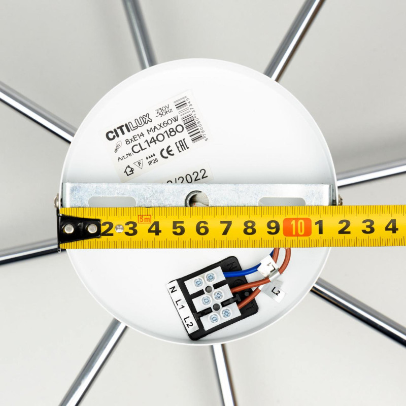 Люстра 76 см Citilux Бертон CL140180 белый