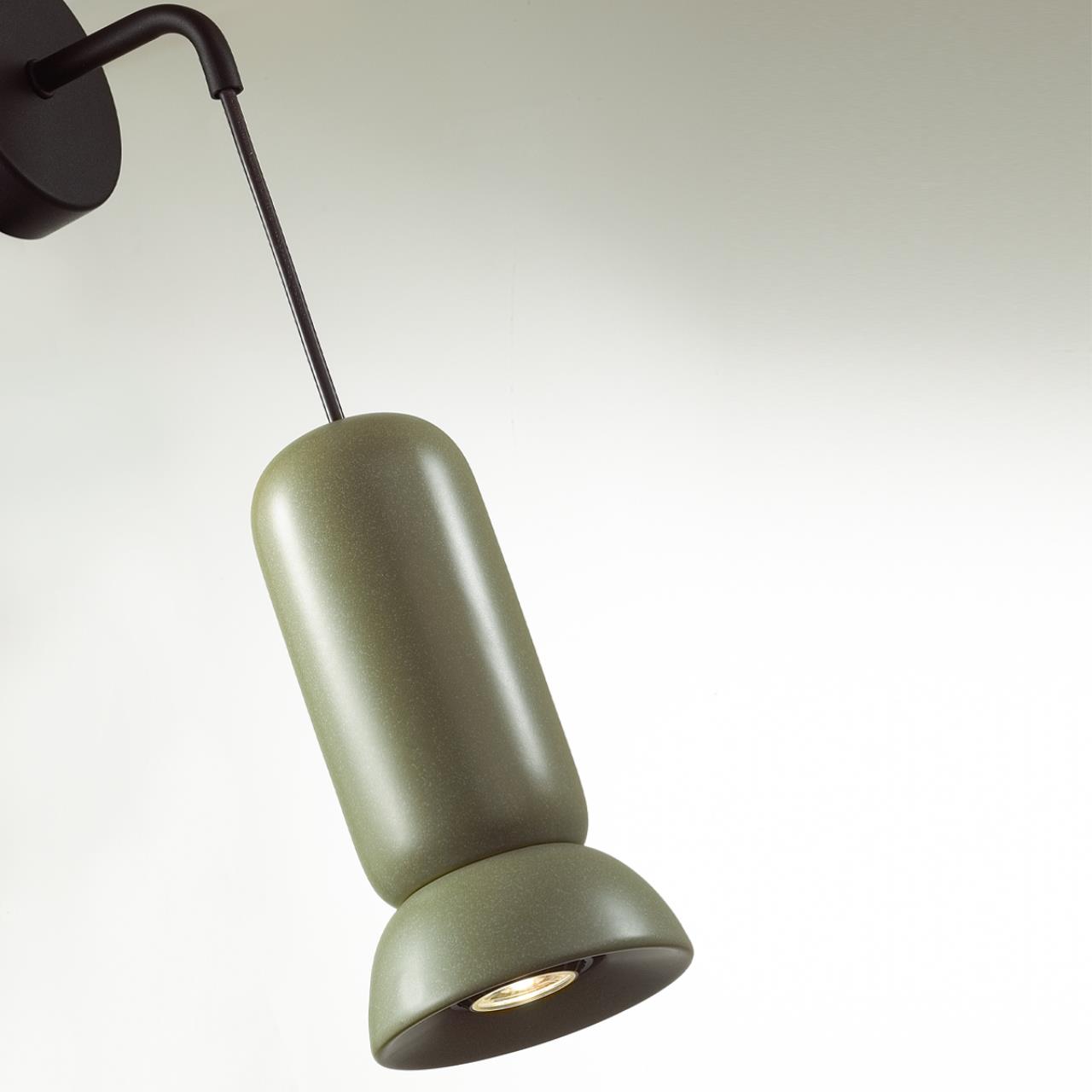 Бра 15*11*36 см, 1 GU10*4W, Odeon Light Kerama, черный 5054/1WB