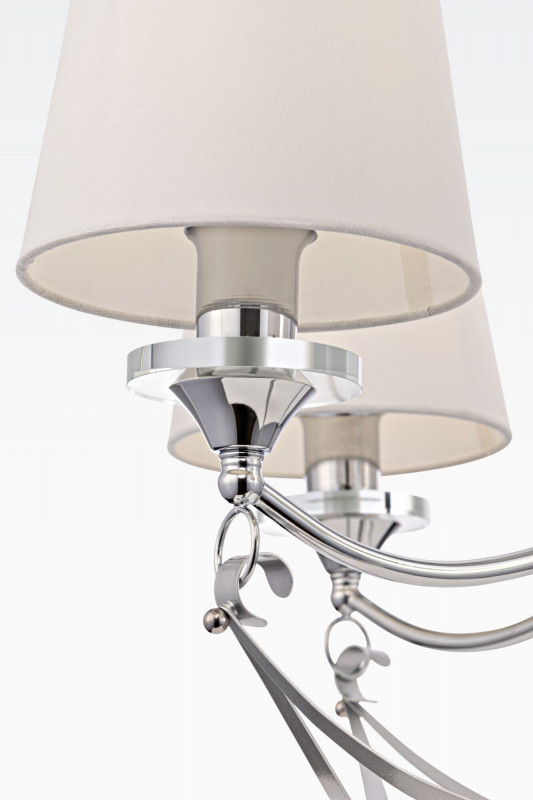 Подвесная люстра Freya Ariana FR5081PL-07CH, диаметр 76 см, хром