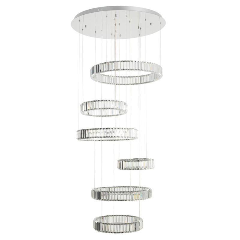Люстра 80*230 см, 260W, 3000-5500K Citilux CL338661 Чезаре Хром