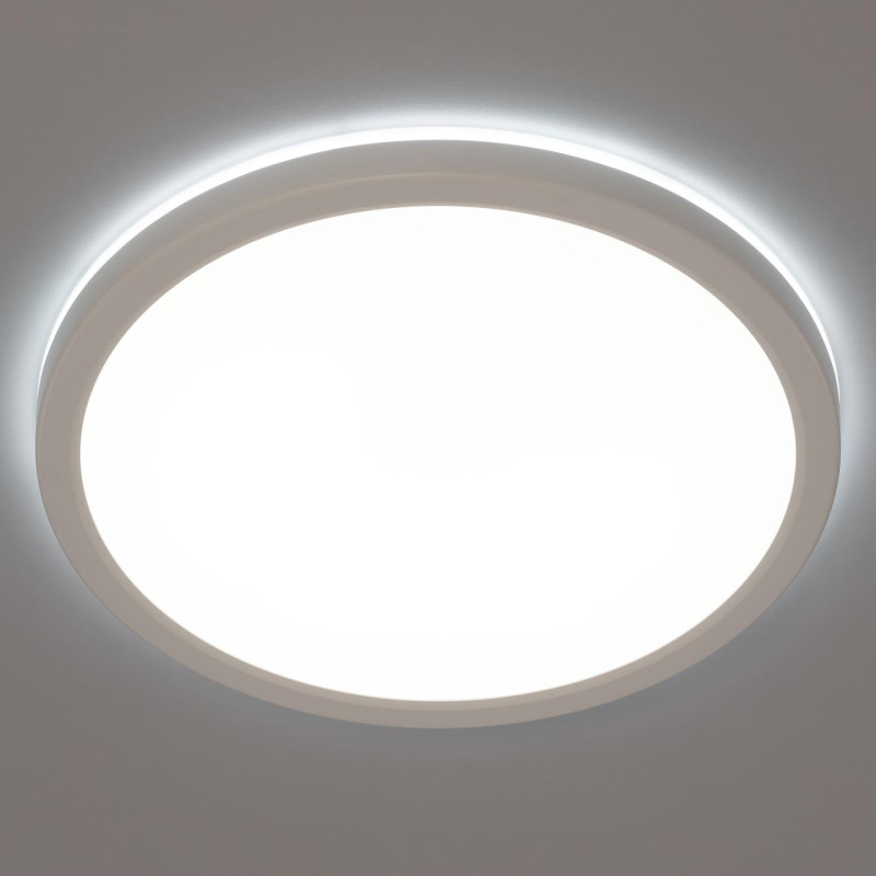 Светильник накладной 30*2,5 см, LED 30W*Мульти Citilux CL738240VL Бейсик Лайн Белый 