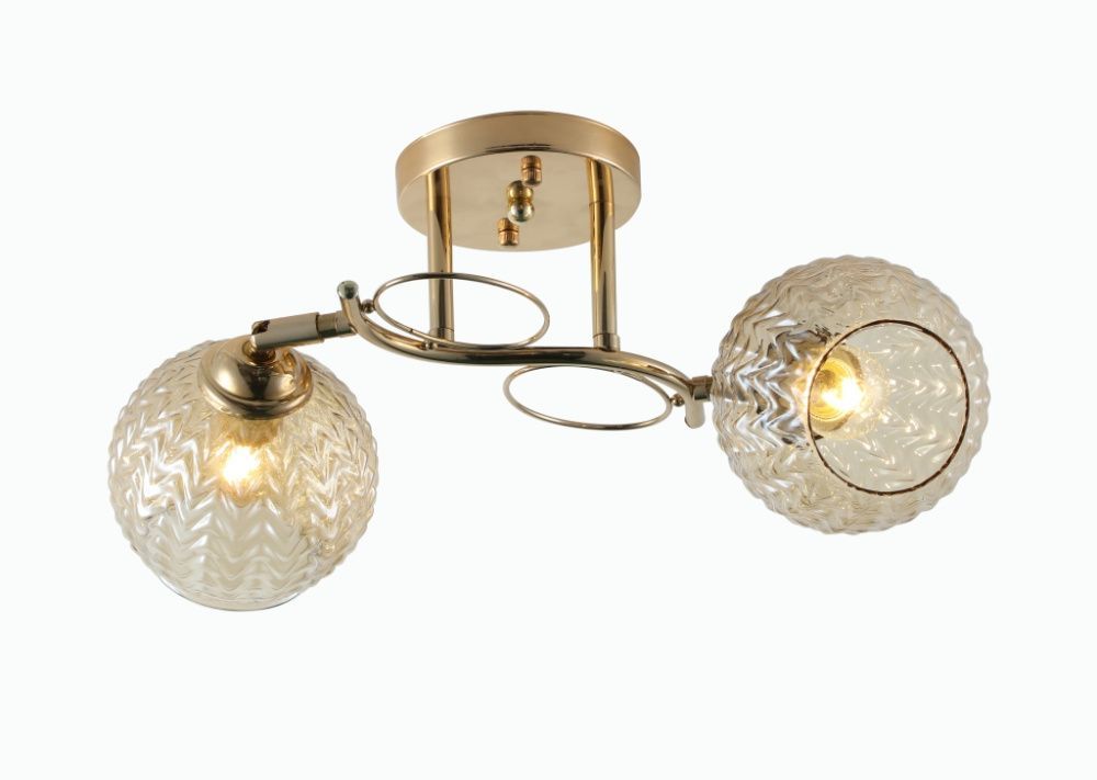 Люстра L430 x W260 x H220, мм, 2*40W (80W), GOLD (Золото) Rilon 06500/2 GOLD