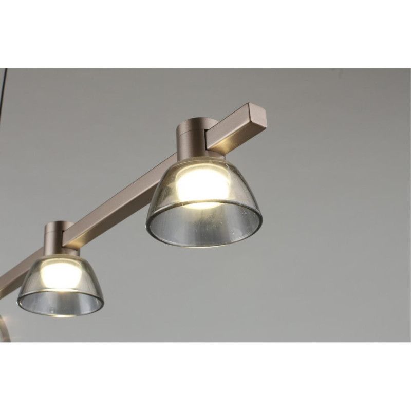 Подвесная люстра 117*9*30-130 см 30W, 4000K, Aployt Rezeda APL.788.03.06, серый