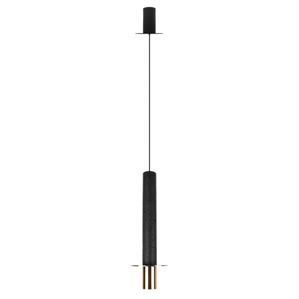 Подвесной светильник *13*43 см, 1*LED*7W, 4000K, Loft It Lava 10361C, Золотой, черный
