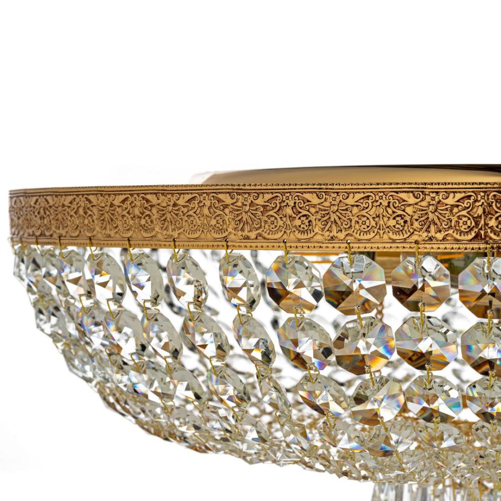 Светильник *60*35 см, 8*E27*60W, Arti Lampadari Santa Gold Santa E 1.2.60.600 G, Золото