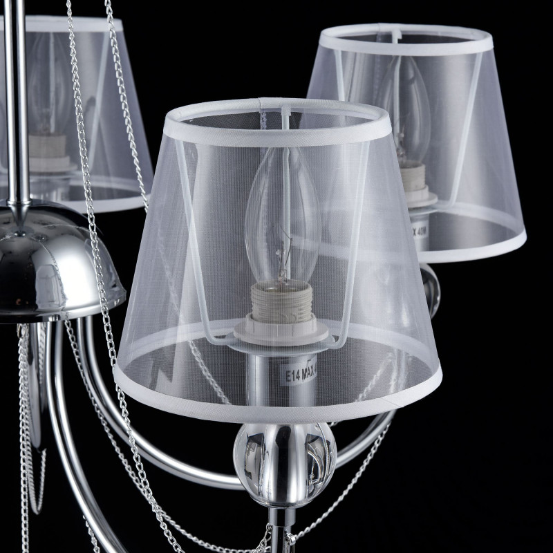 Подвесная люстра Диаметр 63 см Freya Beverly FR5661-PL-05-CH Хром