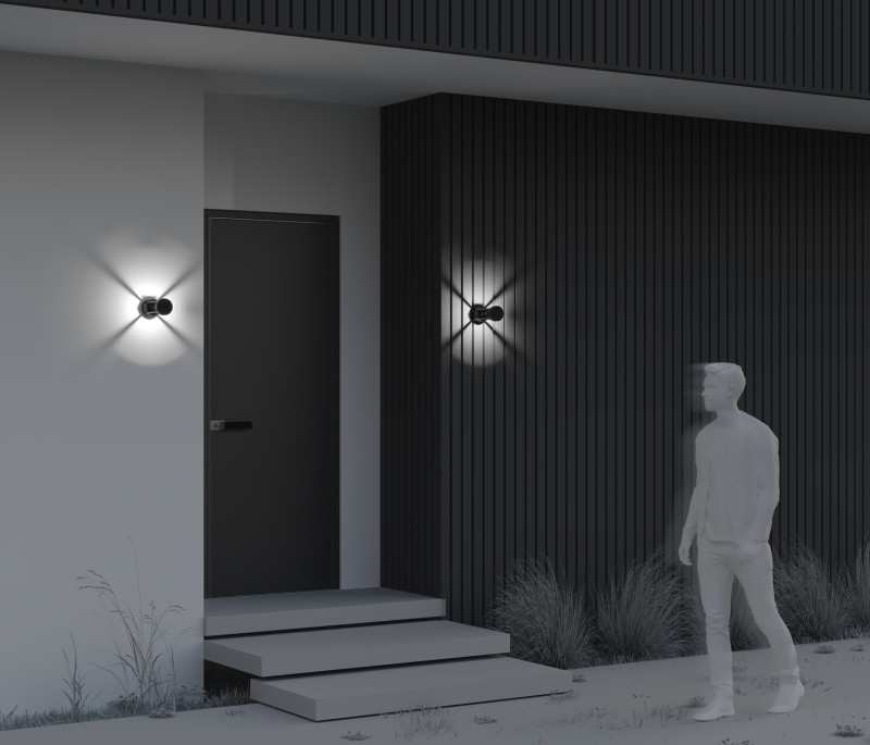 Светильник настенный 9*9*20 см, LED, 9W, 3000К, Maytoni Vint O458WL-L9GF3K серый