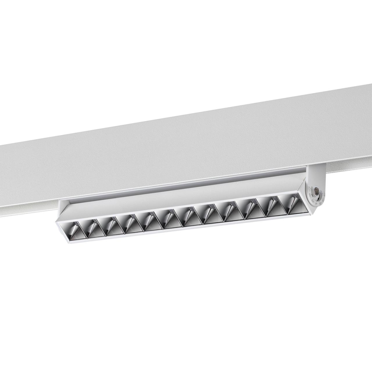 Трековый светильник для низковольтного шинопровода LED Novotech Flum 358542, 12W LED, 4000K, белый
