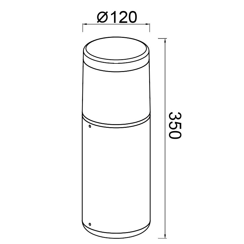 Уличный светильник 12*35 см, 1*E27*20W, K, Mantra Chicago MAN8845, белый