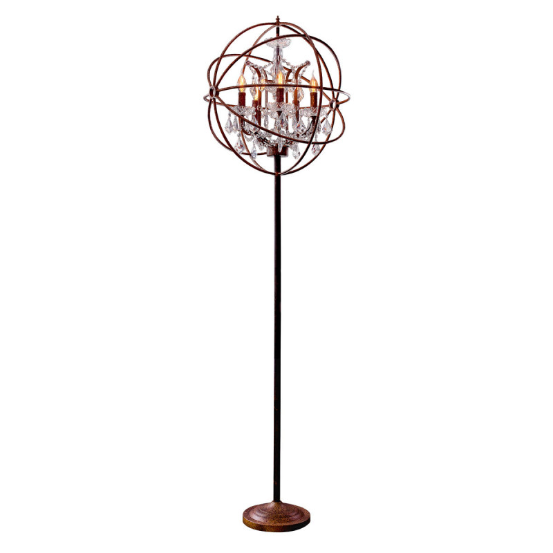 Торшер Loft it Foucaults orb crystal LOFT1897FT коричневый