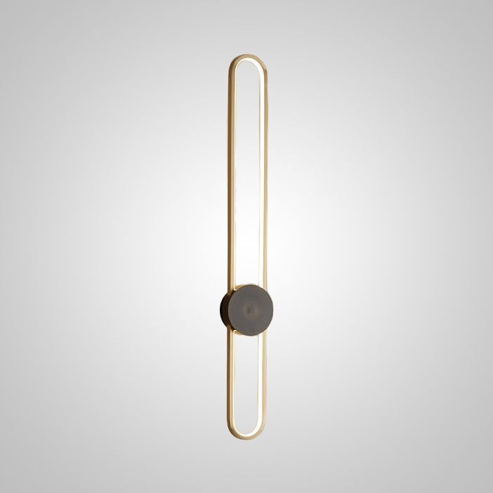 Бра HEIDY L H90 Brass Black 9*9*90 см, 1*LED*26W, 3000, 4000, 5000K, ImperiumLoft heidy-l01, Латунь, Чёрный