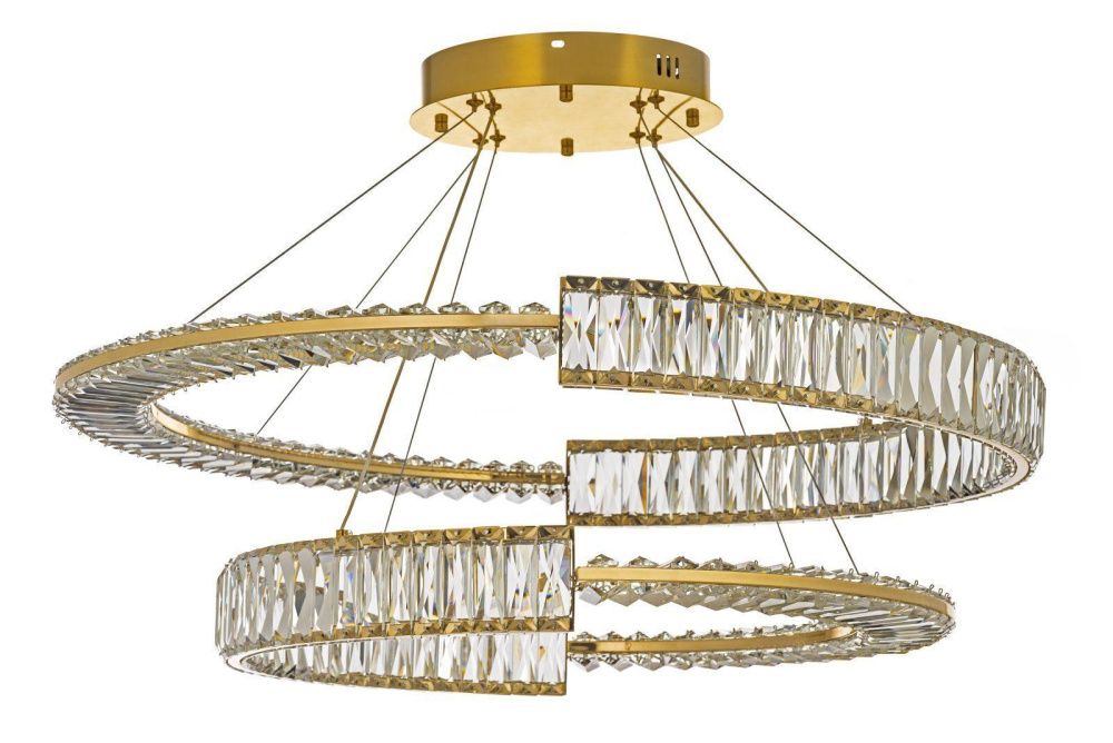 Люстра подвесная *100* см, Led лента*LED*W, K, Arti Lampadari Carini Carini L 1.5.80+100.101 G, золотой