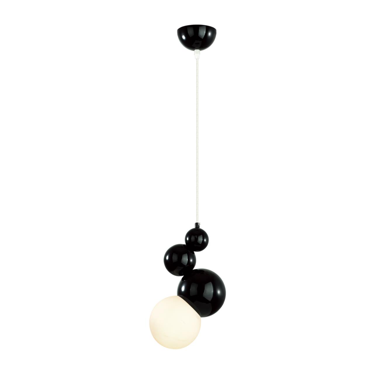 Подвес 13*19*120 см, 1*E27 Lumion Blasen 6566/1A черный