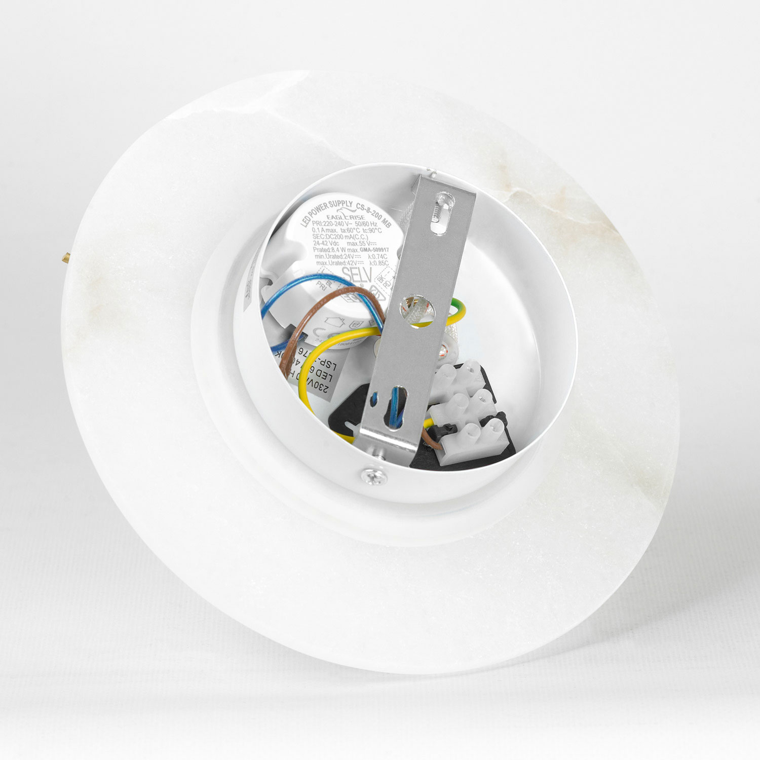 Бра настенное 20*20-20 см, 1*LED, 6W, 4000K, Lussole Platte LSP-7376, матовое золото