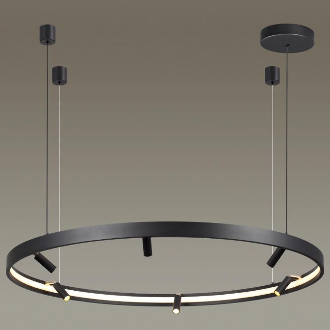 Светильник светодиодный диаметр 100 см, 66W LED, 3000-4000-6000K, Odeon Light HIGHTECH 4317/93L, черный