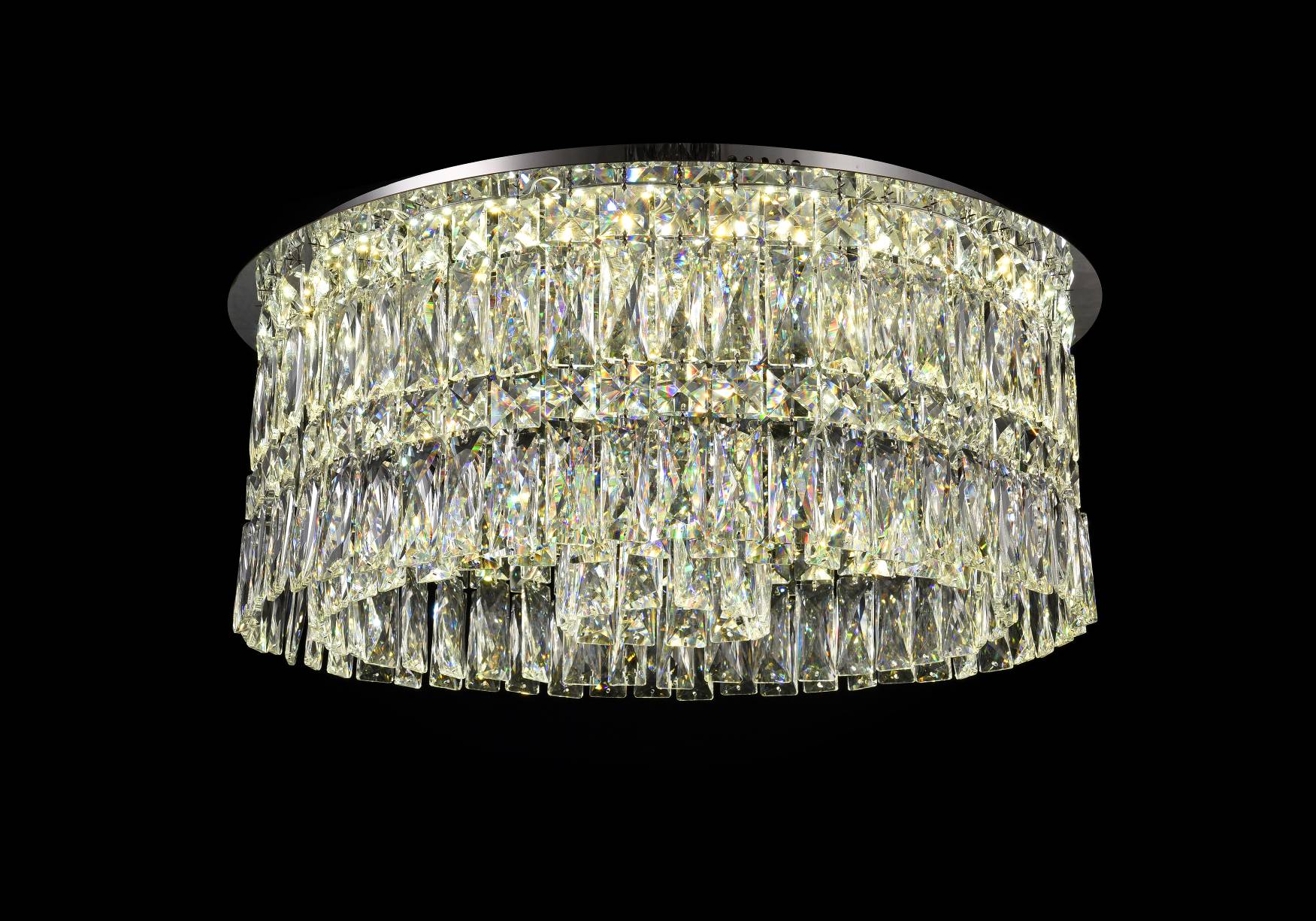 Люстра 600*250, LED, 108W 3000-6500K NewRgy Cristallo 8045/600 CHROME, Хром