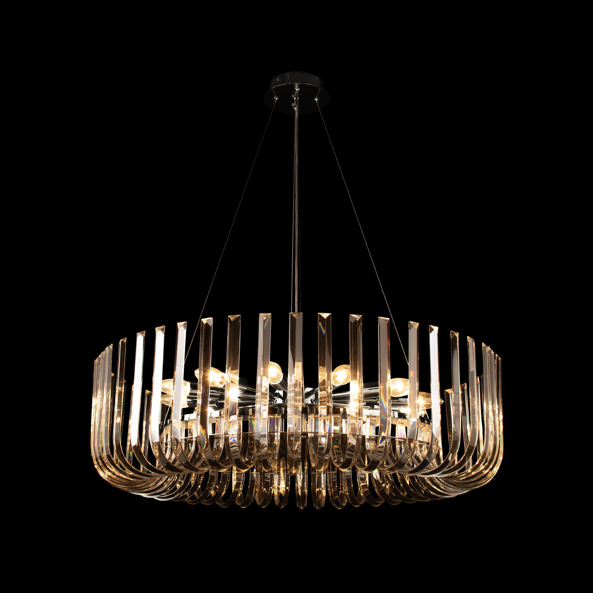 Подвесной светильник 80*25 см, 12*E14 LOFT IT Dakota никель 10300/800 Nickel
