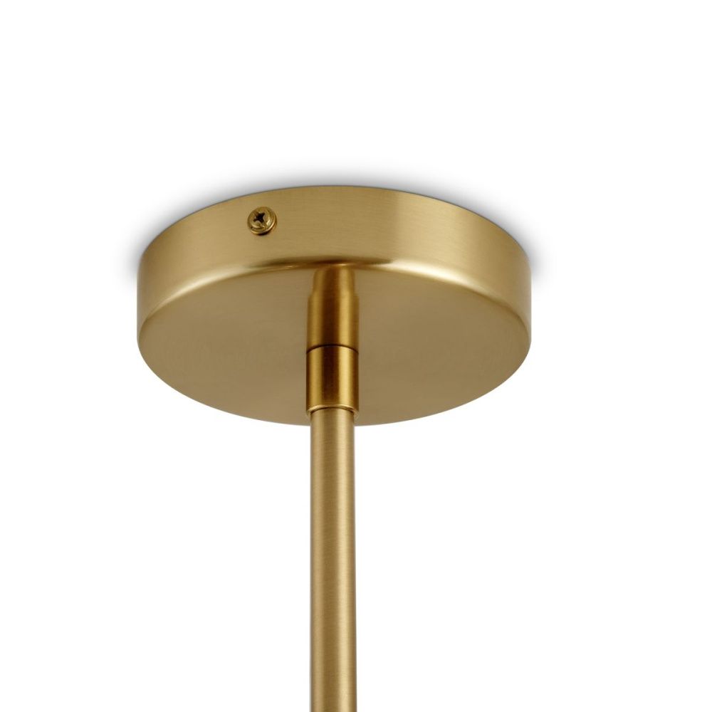 Люстра на штанге 45 см, Freya Sunspot FR5482CL-06BS1, латунь