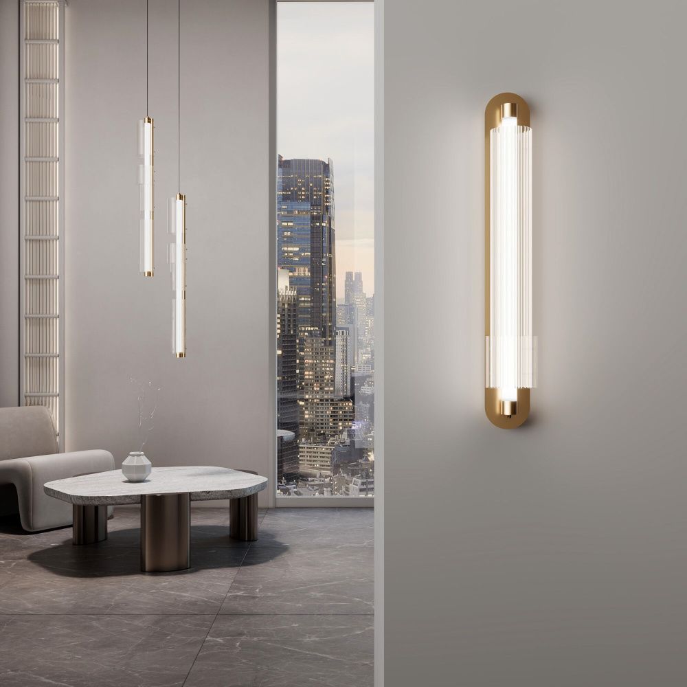 Светильник 67 см, 8W, 2700-4200K, Eurosvet 4690389218576, латунь