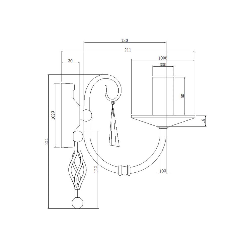 Бра Elstead Interior, Арт. AG1-AGED-BRASS